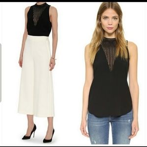 A.L.C Black Sleeveless Top, Size 4